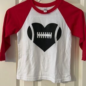 Next Level Football Baseball Sleeve Tee